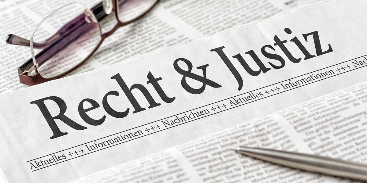 Recht und Justiz Zeitungsartikel